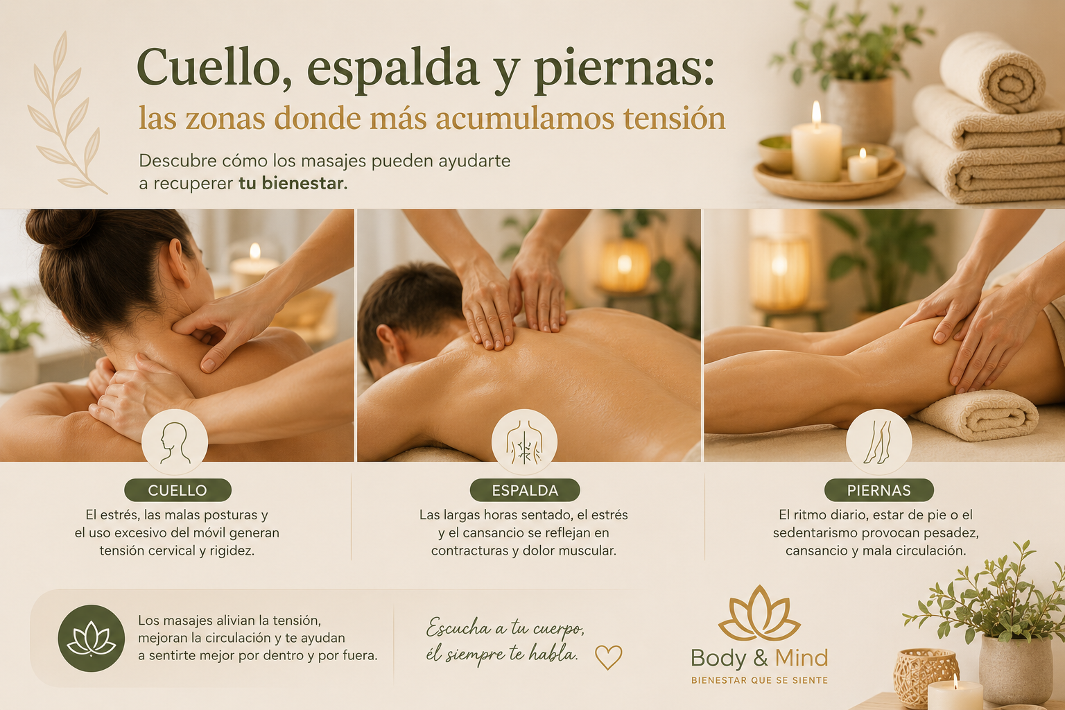 Cuello espalda y piernas