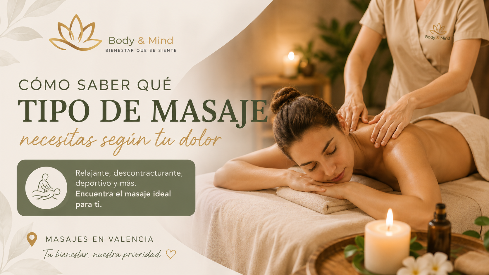 qué tipo de masaje necesitas según tu dolor